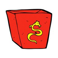 comic cartoon noodle box