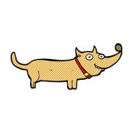 comic cartoon happy dog