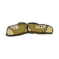 comic cartoon old shoes