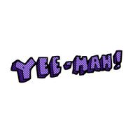 comic cartoon yeehah symbol