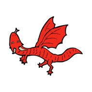 comic cartoon little dragon