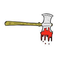 comic cartoon bloody axe