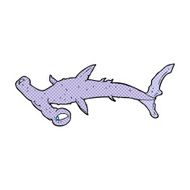 comic cartoon hammerhead shark