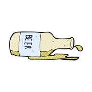 comic cartoon spilled beer N2