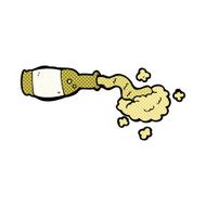 comic cartoon spilled beer N3