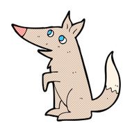 comic cartoon wolf cub
