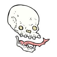 comic cartoon spooky skull N5