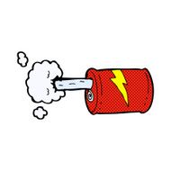 comic cartoon fizzy drink can