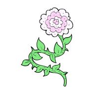 comic cartoon flower N11
