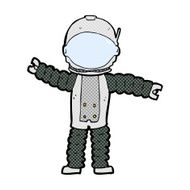 comic cartoon astronaut N2