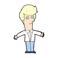 comic cartoon bored man N2
