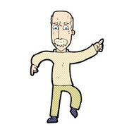 comic cartoon angry old man N3