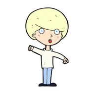 comic cartoon shocked boy