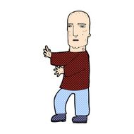 comic cartoon tough man