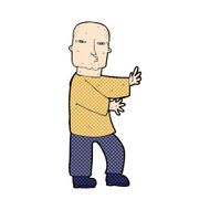 comic cartoon tough man N2