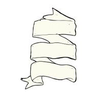 comic cartoon three layer scroll banner
