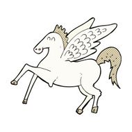 comic cartoon pegasus