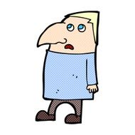 comic cartoon worried man N3