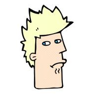 comic cartoon nervous expression