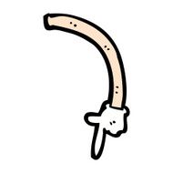 comic cartoon pointing arm N2