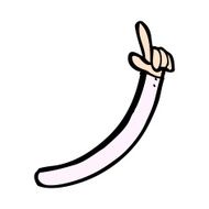 comic cartoon pointing arm N3