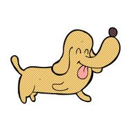 comic cartoon happy dog N2