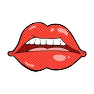 comic cartoon sexy lips symbol N2