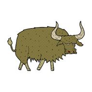 comic cartoon annoyed hairy cow