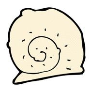 comic cartoon snail shell