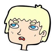 comic cartoon unhappy face