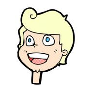 comic cartoon happy face N3