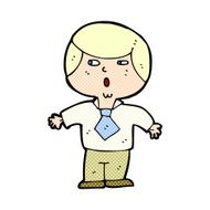 comic cartoon shocked boy N2