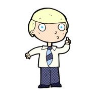 comic cartoon school boy