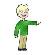 comic cartoon man pointing and laughing N2