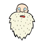 comic cartoon bearded man N4