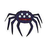 comic cartoon halloween spider