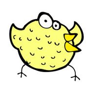 comic cartoon happy bird N2