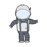 comic cartoon astronaut N3