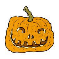 comic cartoon pumpkin