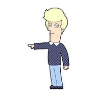comic cartoon pointing man N3