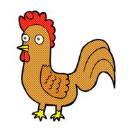 comic cartoon rooster