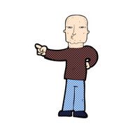 comic cartoon pointing man N4