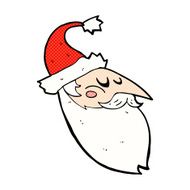 comic cartoon santa face