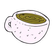 comic cartoon coffee cup