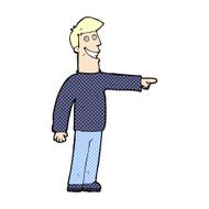 comic cartoon pointing man N5