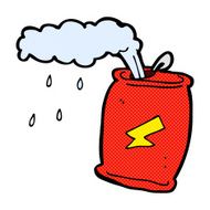 comic cartoon fizzing soda can N3