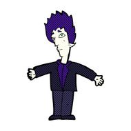 comic cartoon vampire man N7