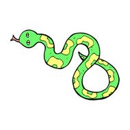 comic cartoon snake N3