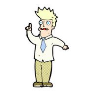 comic cartoon man with idea N2