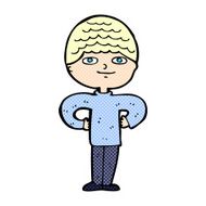 comic cartoon proud man
